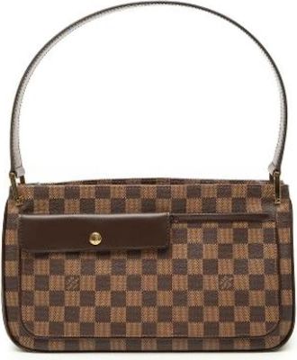 Louis Vuitton Pre-owned Aubagne - Dames - Vintage Schoudertas - Bruin - ONE Size - Leer - Vintage