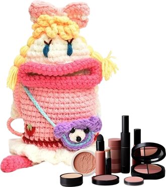 Generic Mobile Phone Bag, Knitted Sausage Mouth Funny Bag - Mobile Phone Bag as Shoulder Bag for Women | For Keys Card Makeup Women Girls Shopping Travel Camp