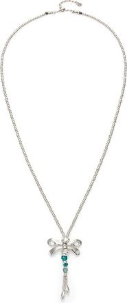 UNOde50 Long Pendant Necklace With a Dragonfly in Silver at Nordstrom