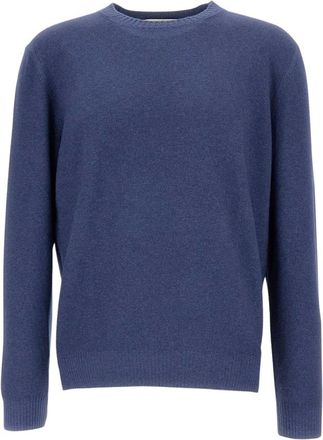 Gran Sasso Truien & Vesten, Heren, Blauw, L, Wol, Ronde hals Pullover