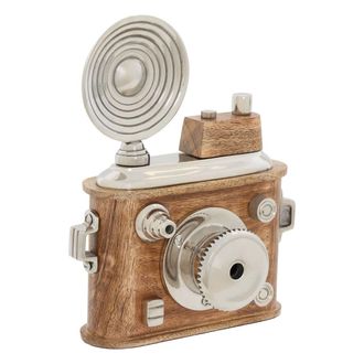 Atmosphera C&aacute;mara Decorativa Johan H. 24,5 Cm, Marr&oacute;n - Atmosphera Cr&eacute;ateur DInt&eacute;rieur