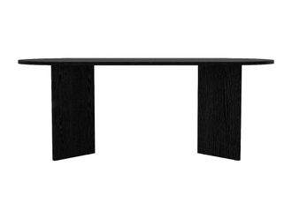 Vente-Unique 8 - Seater Dining Table - Black - TOPANIA
