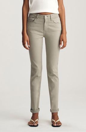 Mavi Kathleen Mid Rise Slim Boyfriend Jeans in Desert Sage Flex Blue at Nordstrom, Size 30 28