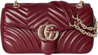 Gucci (WMNS) Gucci GG Marmont Medium Shoulder Bag Rosso Ancora Red 837267-AAE38-6207