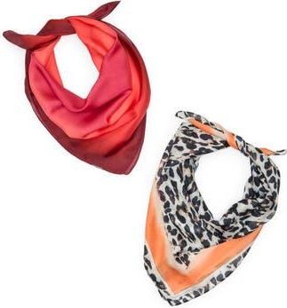 Vince Camuto Assorted 2-Pack Square Scarves in Coral at Nordstrom Rack