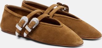 Le Monde Beryl Le Monde B&eacute;ryl Claudia suede Mary Jane ballet flats