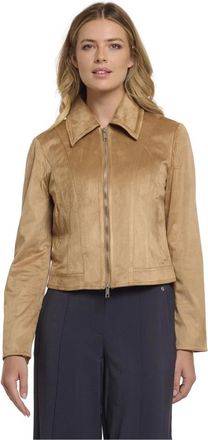 Rino&Pelle Lisette Zip Jacket - Dames - Zomerjassen - Bruin - 4XL - Polyester - Jassen