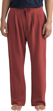 Generic Lightweight Summer Trousers Men, Mens Baggy Yoga Trousers Loose Fit Casual Trousers Solid Color Beach Trousers Linen Trousers Elasticated Waist Drawst