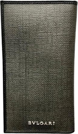 Bulgari Pre-owned Wallets, female, Gray, Size: ONE SIZE Pre-owned Weekend Long Wallet (bi-fold)