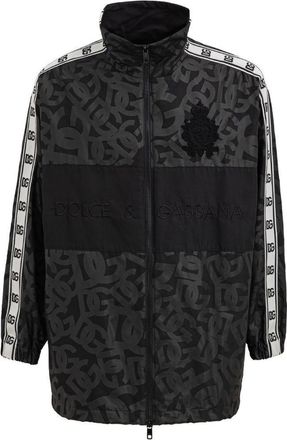 Dolce & Gabbana Mens Monogramprint Track Jacket G9qe6tfu2a5 - Black