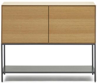 K Home Design Sideboard Valencia 97.5 x 80 cm - Eiche/Schwarz