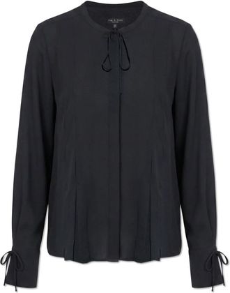Rag & Bone Losvallend Top - Dames - Blouses - Zwart - XS - Overhemden