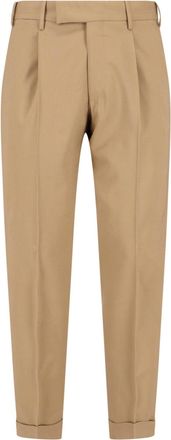 Pantaloni Torino Tailored Wool Trousers - Light Brown