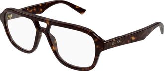 Gucci Glasses, male, Brown, Size: 54 MM Optical Frame