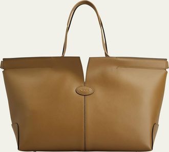 Tod's Smooth Leather Shopper Tote Bag