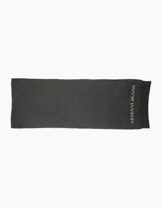 Armani Jeans Mens Armani Jeans Logo Reversible Scarf Dark Grey - Size: OS