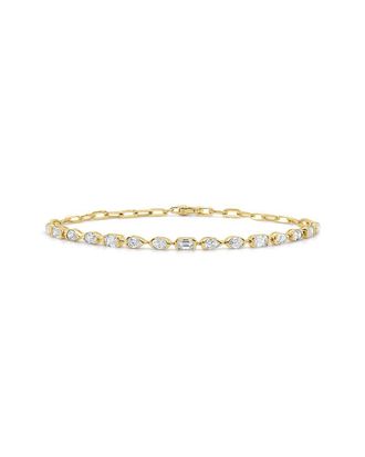 Sabrina Designs 14K 1.60 Ct. Tw. Diamond & Pink Sapphire Tennis Bracelet