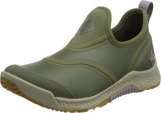 The Original Muck Boot Company Womens Outscape Low Slip On Waterproof Shoe, Dark Green, 3