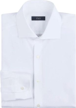 Fay Camicia Regular Fit - - Shirts - Uomo - Bianco - 3XL