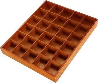 OEM Bandeja Organizadora De Madera Con 30 Compartimentos Para Calcetines, Maquillaje Y Joyas