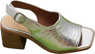 Intentionally blank Womens Teresa Slingback Heels In Silver