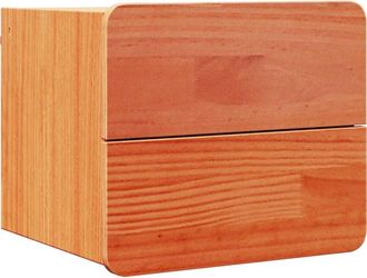 vidaXL Bedside Table Wax brown 39 x 34 x 33 cm Solid pinewood Vidaxl