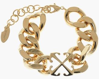 Off-white Gold-Effect Chain Bracelet with Monogram size One Size