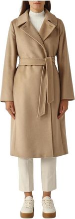 Max Mara Jassen, Dames, Bruin, S, Wol, Bcollag Coat