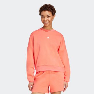 adidas Sweatshirt ADIDAS SPORTSWEAR W SL FC SWT, Damen, Gr. XS, weiss (semi turbo, wei&szlig;), Obermaterial: 70% Baumwolle, 30% Polyester, Rundhals, Sweatshirts S