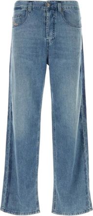 Diesel 2001 D-Macro Jeans - Heren - Loose Fit Jeans - Blauw - W33 - Katoen - Jeans