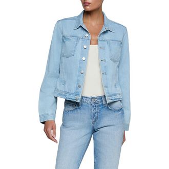 L'agence Celine Denim Trucker Jacket in Fontana at Nordstrom, Size Xx-Small