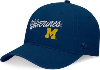 Top of the World Mens Top of the World Navy Michigan Wolverines Heritage CeeCee Adjustable Hat at Nordstrom