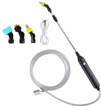 OEM Pulv&eacute;risateur &Eacute;lectrique - Batterie 1200 Mah - Poign&eacute;e T&eacute;lescopique 60-86 Cm - Tuyau 5 M - 3 Buses - Pour Jardin Pelouse Toit