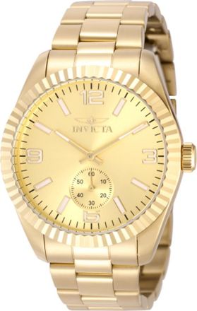 Invicta Specialty Quartz Gold Dial Mens Watch 49391