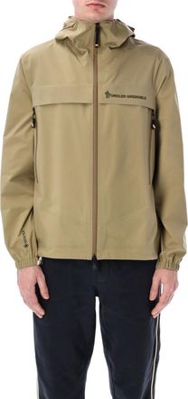 Moncler Beige Logo Hooded Jacket