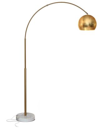 Brightech Brightech Olivia Brass Led Marble & Gold Floor Lamp