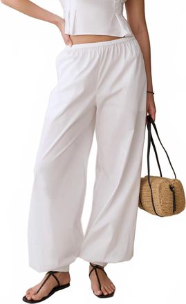 Few Moda Lee Cotton Pants In White