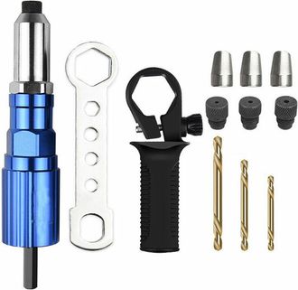 OEM Remachadora El&eacute;ctrica De 2,4 Mm/4,8 Mm, Remachadora De Tuercas, Adaptador De Broca, Herramienta De Remachado Inal&aacute;mbrica, Aleaci&oacute;n De Aluminio Tipo Tr