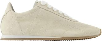 Toteme Sneakers, female, Beige, Size: 10 US Flex Suede Sneakers