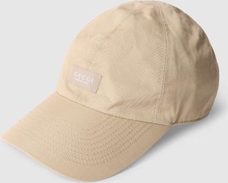 Gucci Cotton Canvas Baseball Hat, Size XL, Beige