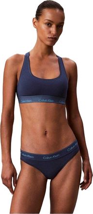Calvin Klein Dames/Dames Logo Katoenmix Bralette (Donkere Denim)