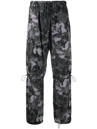 Marcelo Burlon high-rise camouflage-print track pants - men - Polyester - S - Grey
