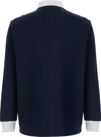 Dr&ocirc;le de Monsieur Mens T-Shirt Round Neck Blue T-Shirts And Polos
