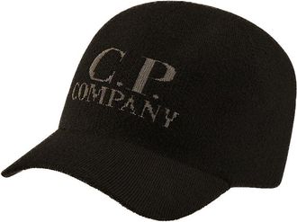 C.P. Company Merino Wool Baseball Cap with Front Logo