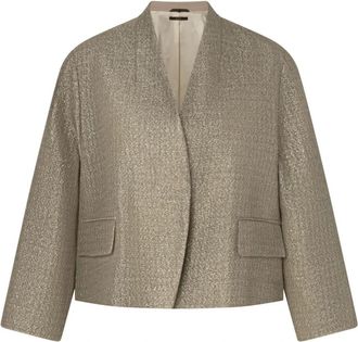 Windsor Ds 729 Blazer Vest - Dames - Blazers - Beige - S - Katoen - Jassen