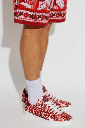 Dolce & Gabbana Portofino Sports Shoes, Mens, Red