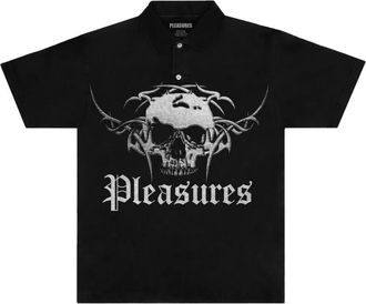 Pleasures Polo con grafica teschio - Nero