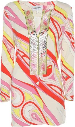 Pucci Blusa con paillettes - Toni neutri