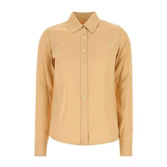 Jil Sander Viscose Shirt - female - Jil Sander - Shirts - Beige - M - Blouses & Shirts