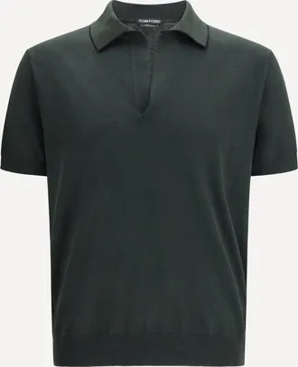 Tom Ford Maglia Polo in misto cotone e seta Man 46